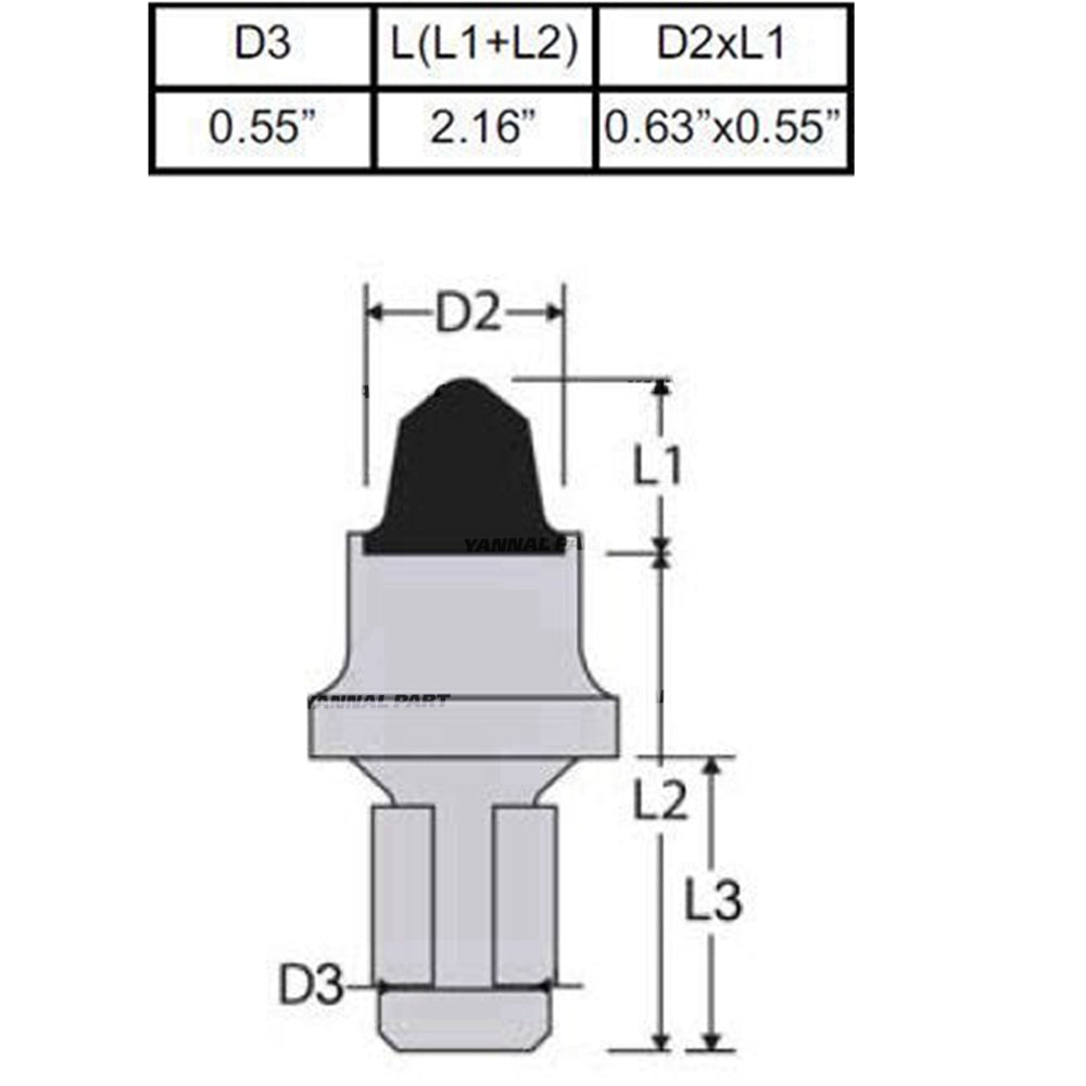 Part No. 6906904SD Surface Planer Carbide Teeth Fit For Bobcat