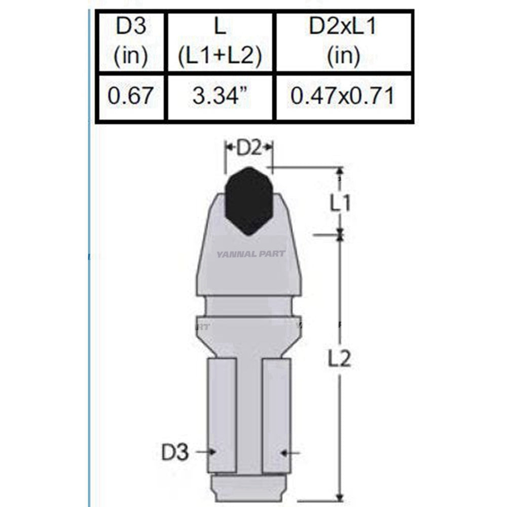 Part No. 6650138SD Concrete Carbide Teeth Fit For Bobcat