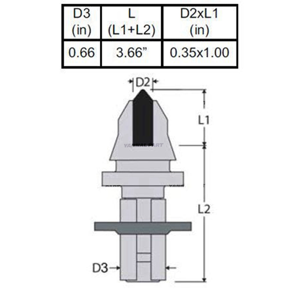 Part No. 7010631SD High Impact Bit For Wheel Saw Attachment
