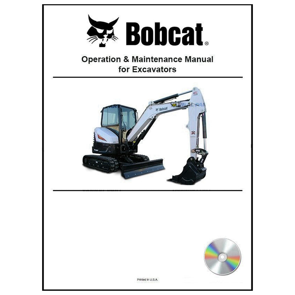 Part No. 6724026CD 320 Excavator Operation and Maintenance Manual on CD Fit For Bobcat