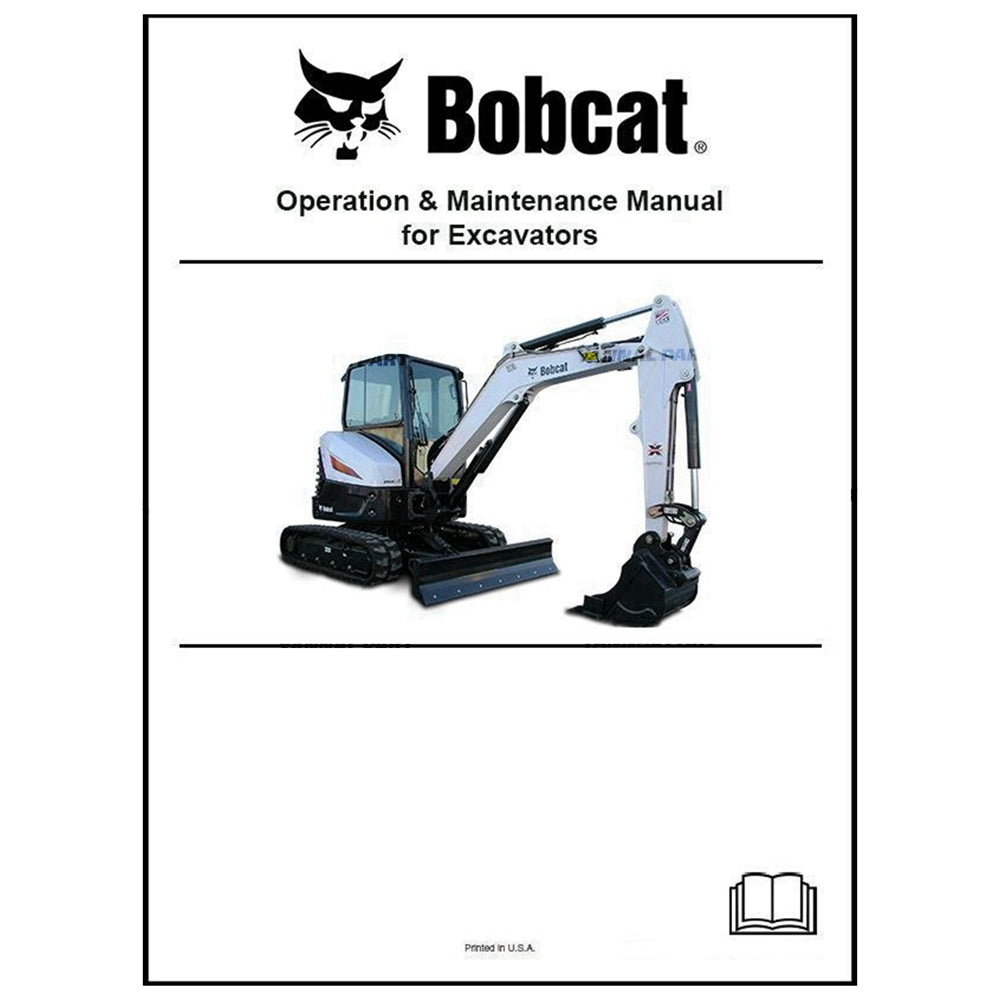 Part No. 6724893 320 Excavator Operation and Maintenance Manual Fit For Bobcat