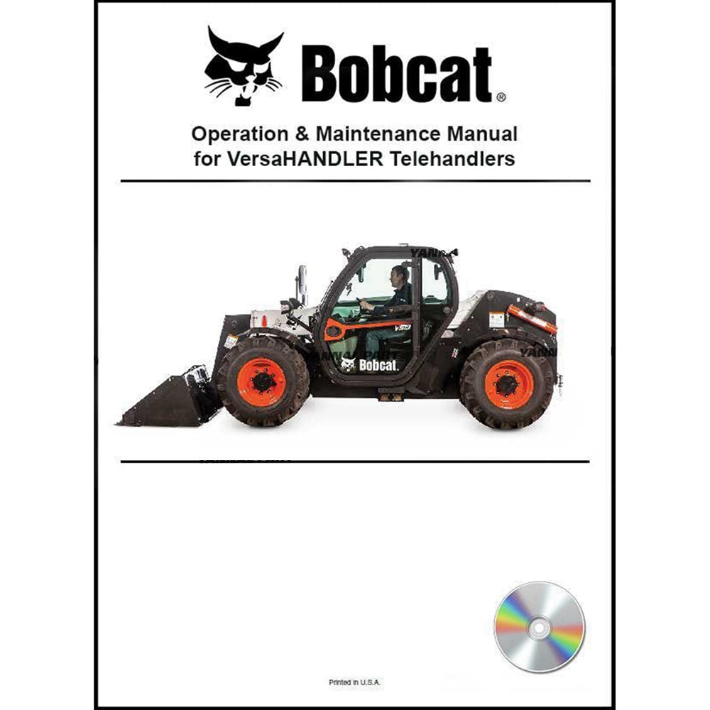 Part No. 6901155CD V518 V623 Versahandler Operation and Maintenance Manual on CD Fit For Bobcat