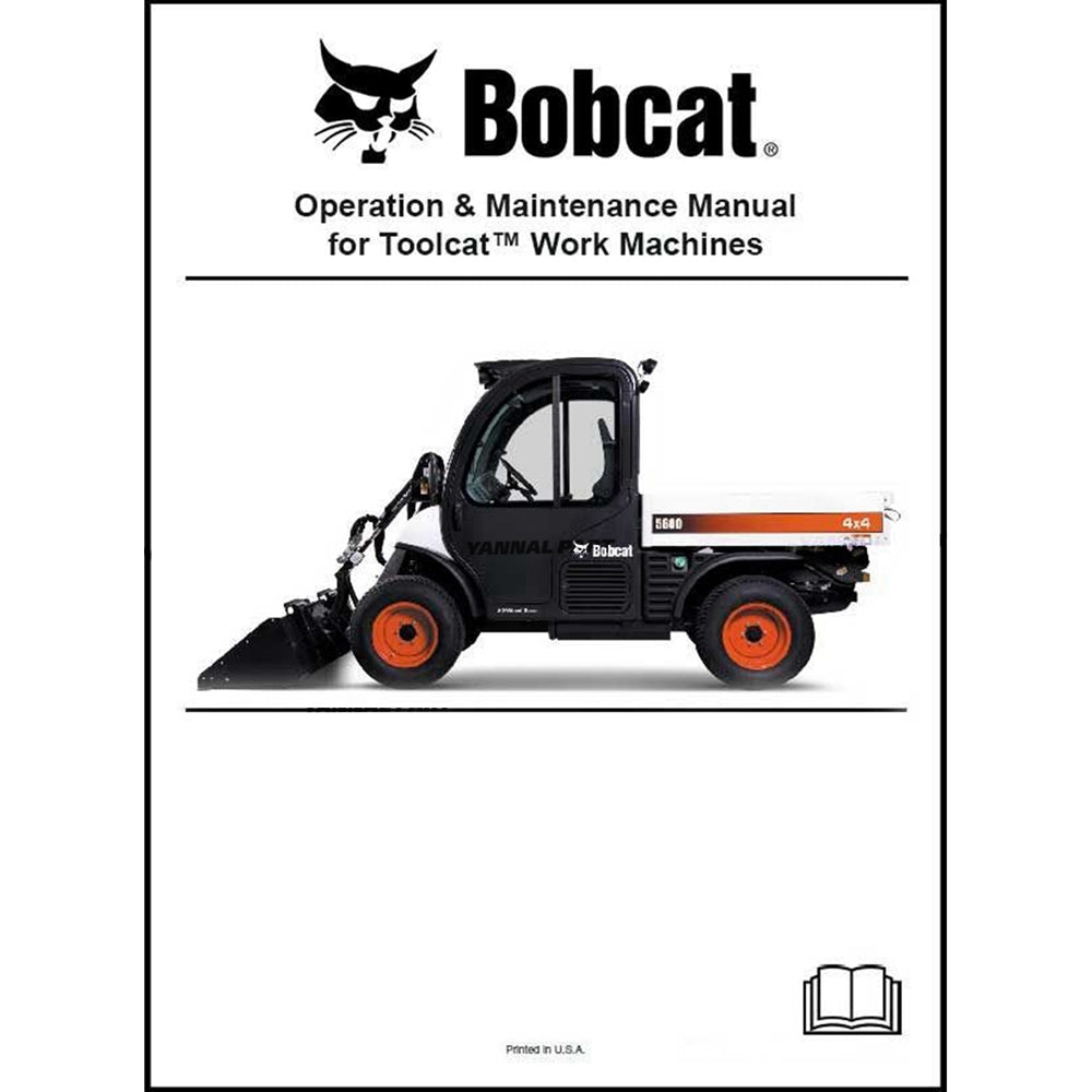 Part No. 6986803ENUS 5610 Toolcat Operation and Maintenance Manual Fit For Bobcat