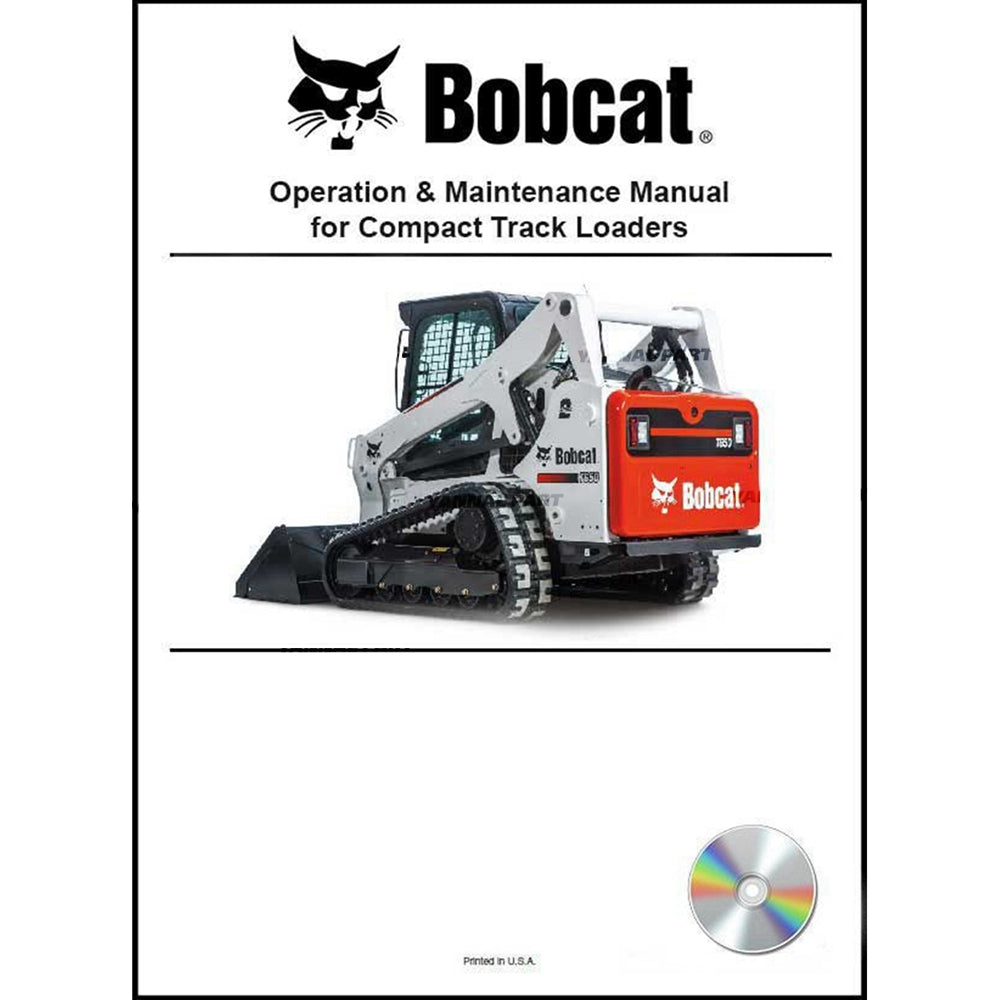 Part No. 6901356CD T200 Loader Operation and Maintenance Manual on CD Fit For Bobcat