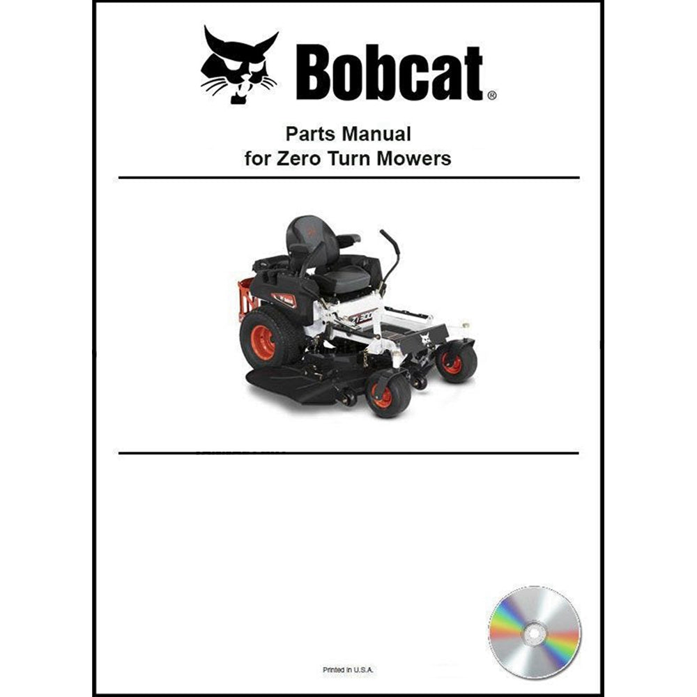 Part No. 7422036CD ZS4000 Mower Parts Manual On Cd For ZS Zero-Turn Stand-On Mowers