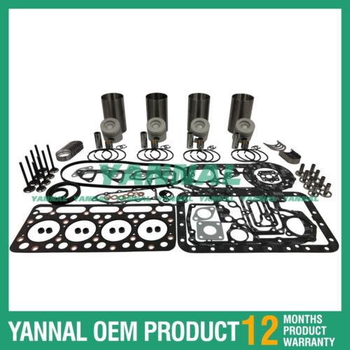 V1512 For Kubota Overhaul Rebuild Kit Piston Ring Full Head Gasket Set Bearing