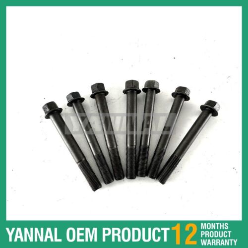 7 PCS Head Bolt Set For Kubota WG1903 Diesel Engine