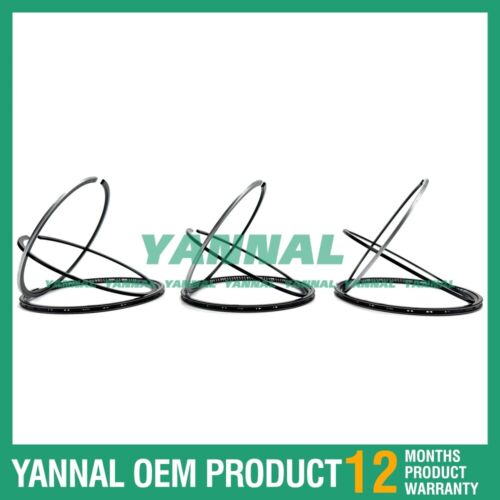 3 Set Piston Ring 0.5mm 3MM For Kubota 3TNE72K Engine Parts (fit one Engine)