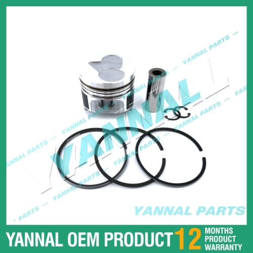 3 PCS Piston With Piston Ring 0.5mm For Kubota D905 Engine