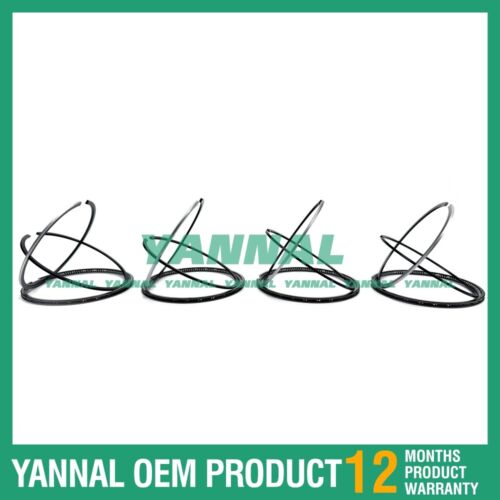 4 Set Piston Ring 0.5mm For Yanmar 4TNE86 Engine Parts (fit one Engine)