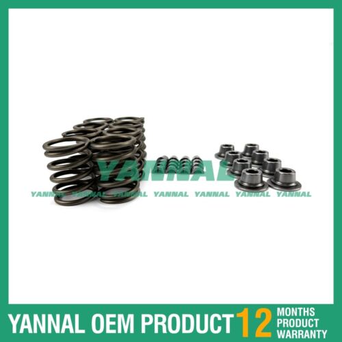 Para Yanmar 4TNE94 Kit de resorte de v¨¢lvula, asiento con chaveta (se ajusta a un motor)