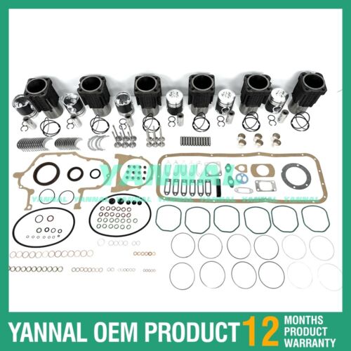 6x Overhaul Kit With Pistons Set Gasket Bearings Valve Kit For Deutz BF6L913