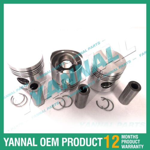 3x For Yanmar Piston Kit STD 3T84 Engine Spare Parts