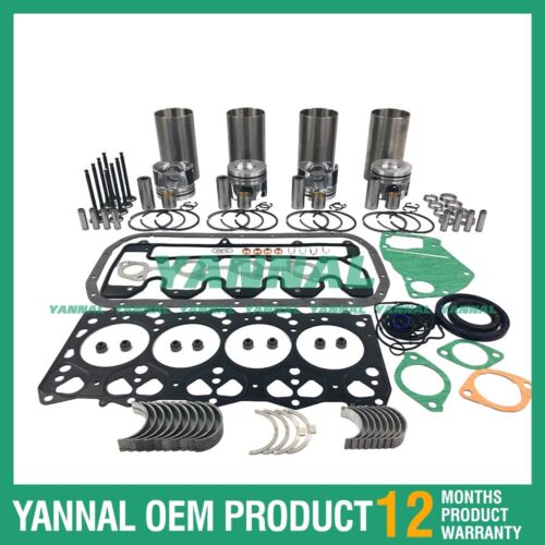 For Isuzu 4LE2 4LE2-CR Overhaul Rebuild Kit With Gasket Set Bearing