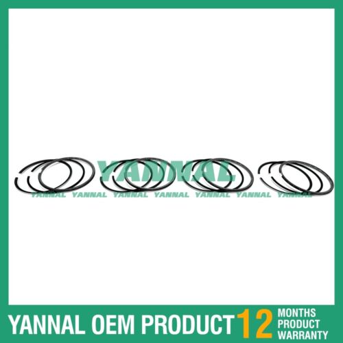 4 Set Piston Ring 0.5mm Flat mouth For Shibaura N844 (fit one Engine)