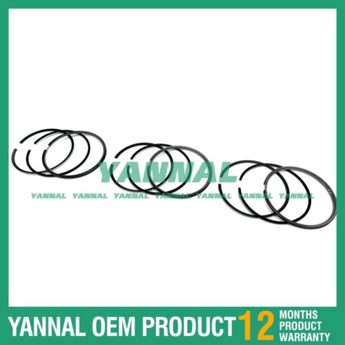 3x For Yanmar Piston Rings Set STD 3T84 Engine Spare Parts