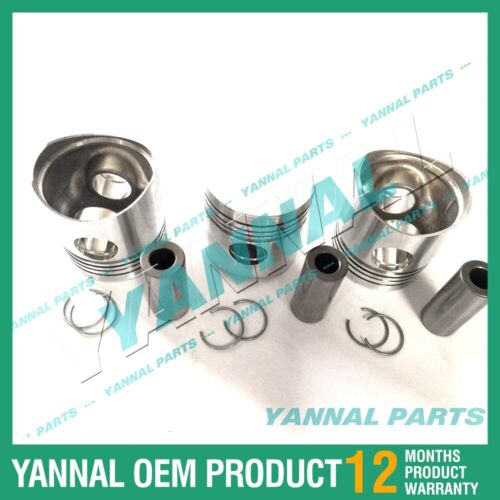 3x For Yanmar Piston Kit STD 3T84 Engine Spare Parts