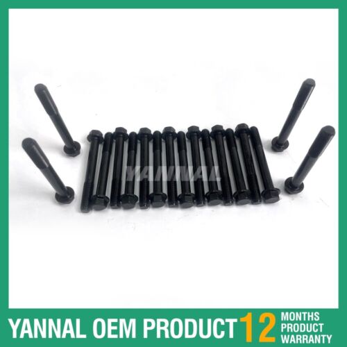 18 PCS Cylinder Head Bolt For Kubota V1100 Diesel Engine