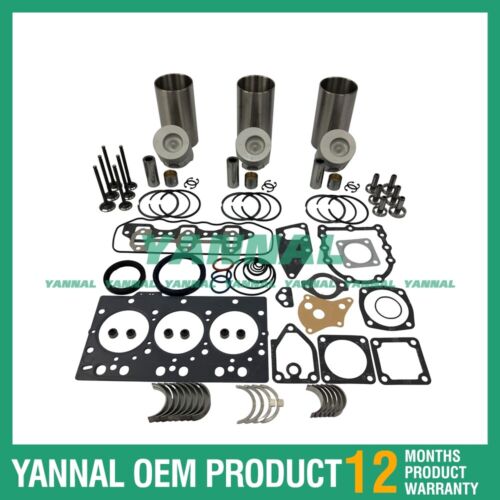 Kit de reconstrucci¨®n de revisi¨®n para rodamiento de juego de juntas de cabeza completa de anillo de pist¨®n Yanmar 3TNE78