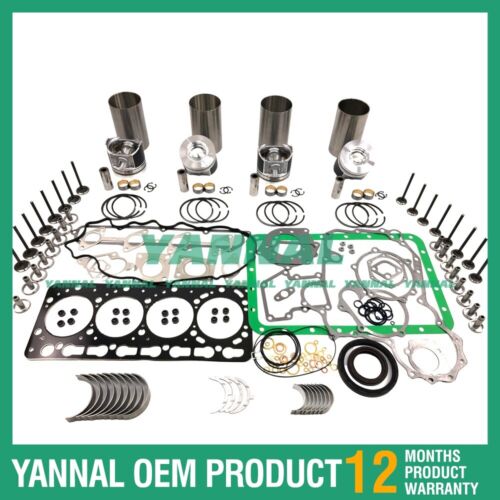 New Kubota V3300 V3300DI Engine Rebuild Kit ( Piston Size 52MM )