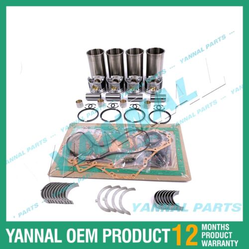 4TNV86 Overhaul Rebuild Kit With Full Gasket Bearing Set For Yanmar Engine