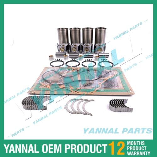 4TNE92 Overhaul Rebuild Kit With Full Gasket Bearing Set For Yanmar Engine