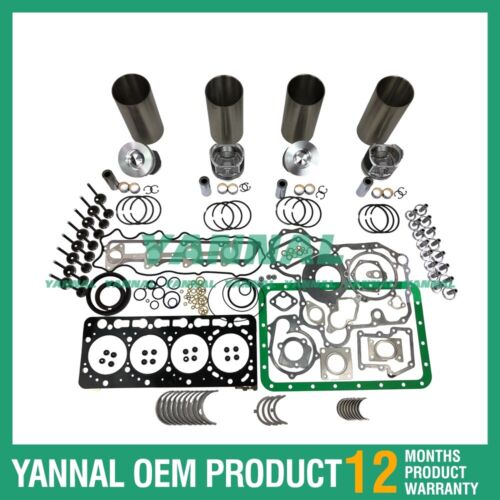 New Kubota V3800 Engine Overhaul Kit With Valves