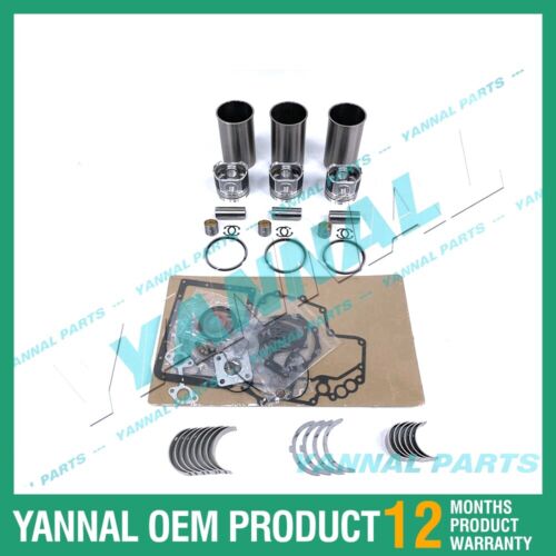 3D75 Overhaul Rebuild Kit With Full Gasket Bearing Set For Yanmar Engine