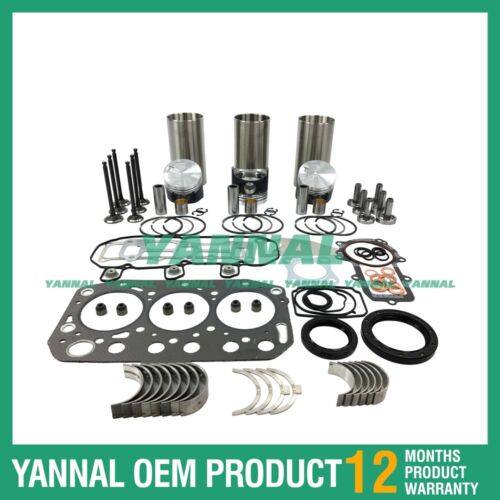 Kit de reconstrucci¨®n de revisi¨®n para rodamiento de juego de juntas de cabeza completa de anillo de pist¨®n Yanmar 3TNV70