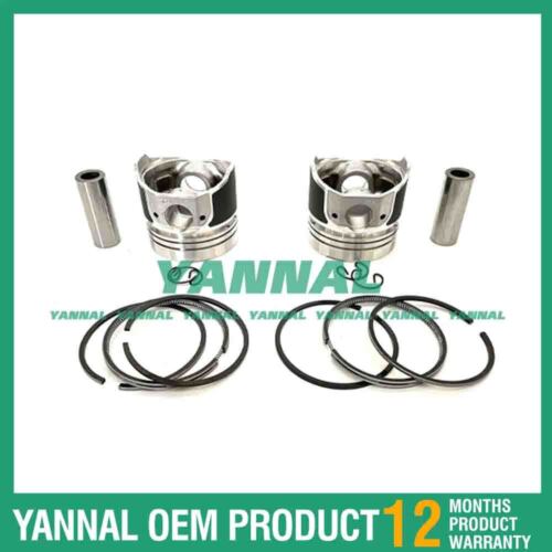 5 PCS Piston With Piston Ring 0.5mm For Kubota F2302DI Engine