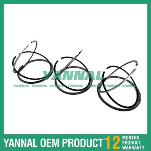 Juego de 3 anillos de pist¨®n de 0,5mm para piezas de motor Yanmar 3TNA78 (se ajusta a un motor)