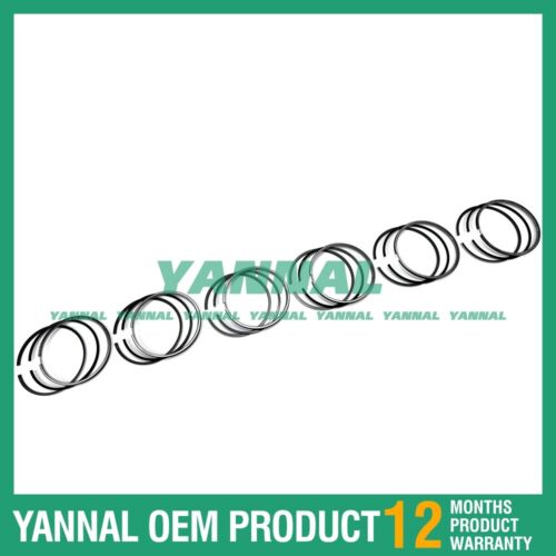 6 Set Piston Ring 0.5mm Slanting mouth For Shibaura 3013C (fit one Engine)