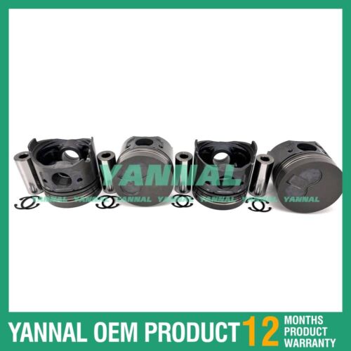 Pist¨®n 4X 4TNE98 de 0,5 mm para piezas de excavadora Yanmar