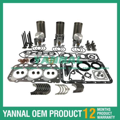 Overhaul Rebuild Kit With Gasket Set Bearing 3TN72 For Yanmar