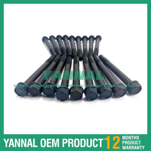 18 PCS Head Bolt Set 1C010-03450 For Volvo D3.8 Diesel Engine