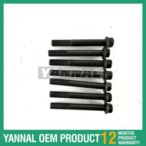 7 PCS Head Bolt Set For Kubota WG1903 Diesel Engine