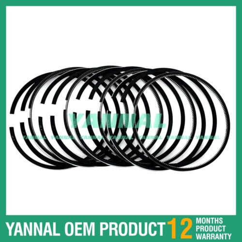 4X BF4M2012 Piston Rings Set STD Oil Ring 3mm For Deutz Excavator Parts