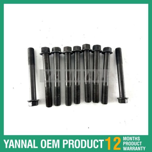 9 PCS Cylinder Head Bolt For Kubota WG2503 Diesel Engine