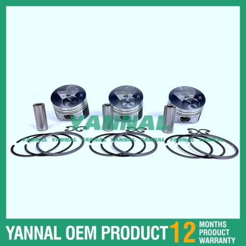 brand-new 3 PCS D902 Piston With Rings For Kubota Engine Parts