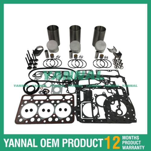 Rebuild Overhaul Kit For Kubota D1403 With Gasket Set Bearing