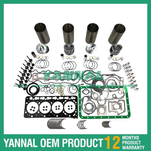 New Kubota V3800 Engine Overhaul Kit With Valves