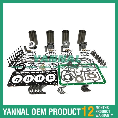 New Kubota V3800 Engine Overhaul Kit With Valves