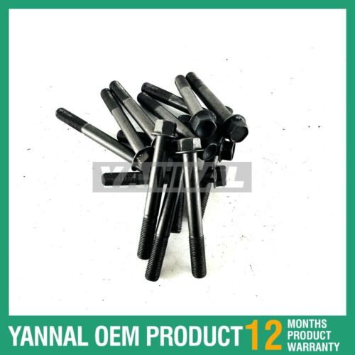 14 PCS Head Bolt Set For Yanmar 3TNV88 Diesel Engine