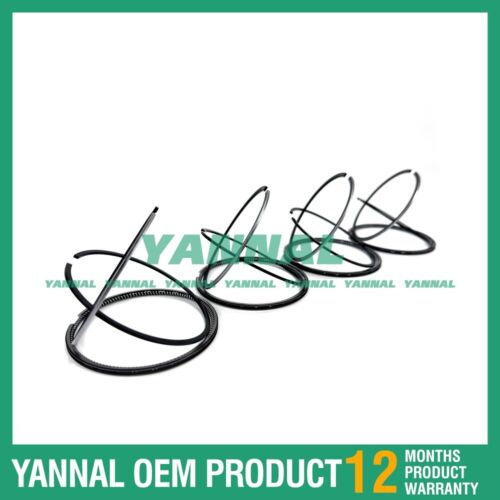 4 Set Piston Ring 0.5mm Slanting mouth For Shibaura C2.2 (fit one Engine)