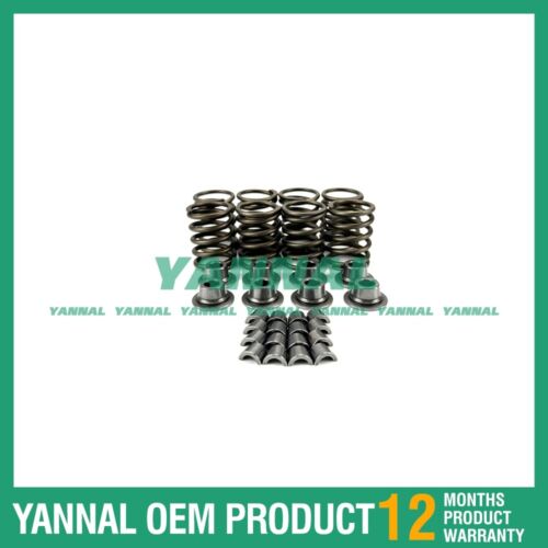 Para Yanmar 4TNE86 Kit de resorte de v¨¢lvula, asiento con chaveta (se ajusta a un motor)