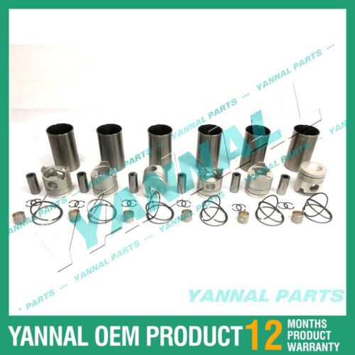 6x For Hino Overhaul Rebuild Kit H07CT Engine Spare Parts