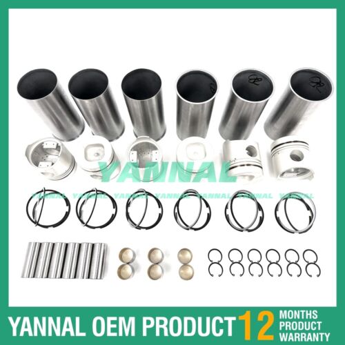 6x Engine Overhaul Rebuild Kit For Isuzu 6BB1 Engine Parts