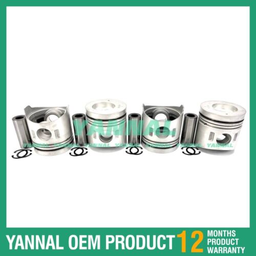 4X 4D32 Piston STD ME013313 For Mitsubishi Excavator Parts