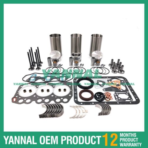 Nuevo kit de reparaci¨®n Yanmar 3TNE66 con juego de juntas, kit de tren de v¨¢lvulas y juego de rodamientos