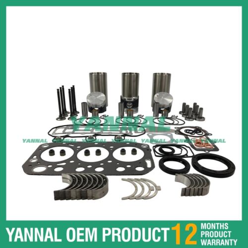 Overhaul Rebuild Kit For Yanmar 3TNV70 Piston Ring Full Head Gasket Set Bearing